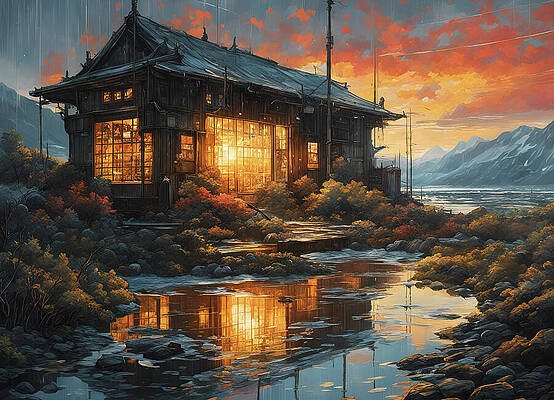 Digital Art - House Light by Deb Beausoleil