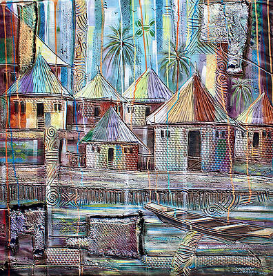 Pattern Painting - House Of Patterns by Paul Gbolade Omidiran