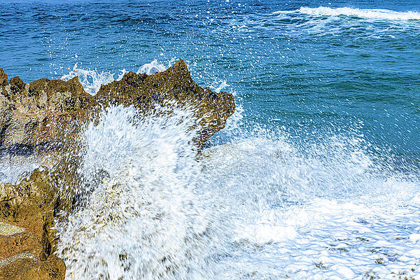 Wall Art featuring the photograph House Of Refuge Wave Crash by Blair Damson