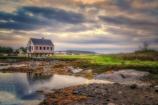 Reflection Photograph - House On Stilts by Penny Polakoff