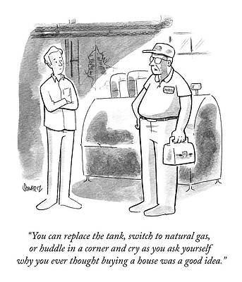 Natural Drawing - Huddle In A Corner And Cry by Benjamin Schwartz