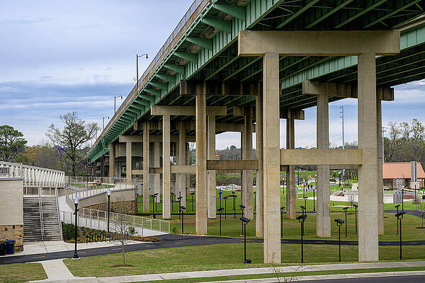 Wall Art featuring the photograph Hugh R. Thomas Bridge, Tuscaloosa, Alabama by Jeremy Butler