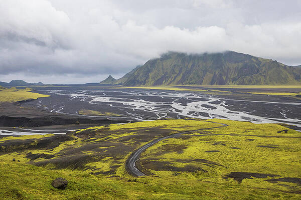 Nature Photograph - Huldujokull Panorama by Steven David Roberts