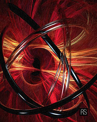 Wall Art featuring the painting Human AI Connectivity by Rafael Salazar