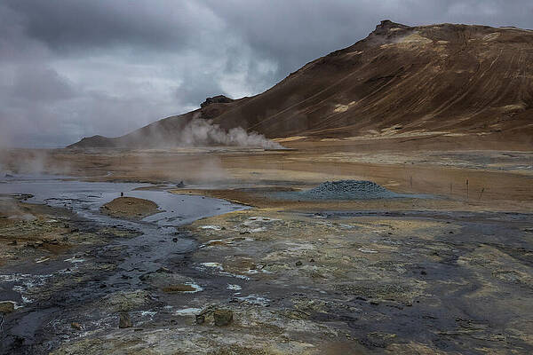Landscape Photograph - Hverir Geothermal Field, Iceland I by Steven David Roberts