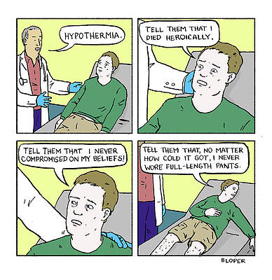 Devoted Shorts Wearer in Hospital Drawing