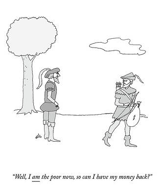 Hood Drawing - I Am The Poor Now by Liana Finck