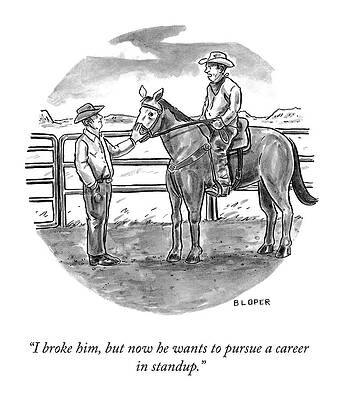 Break Wall Art featuring the drawing I Broke Him by Brendan Loper