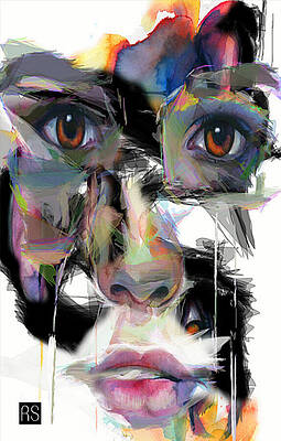 Wall Art featuring the painting I Can See Every Angle by Rafael Salazar