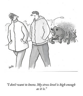 Walking Drawing - I Don't Want To Know by Julia Suits