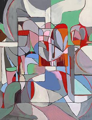 Bold Wall Art featuring the painting I Have No Words by Sonja Kraft