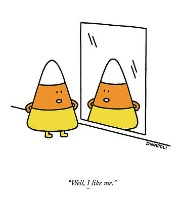 Candy Corn Self-Reflection Wall Art