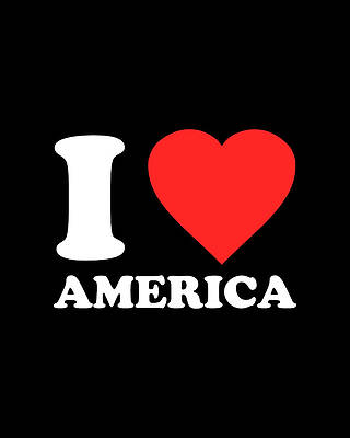 I Digital Art - I Love America by Flippin Sweet Gear