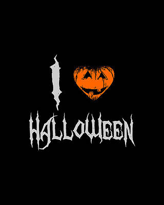 I Digital Art - I Love Halloween by Flippin Sweet Gear