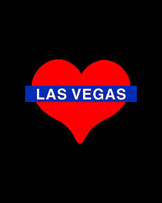 I Digital Art - I Love Las Vegas by Flippin Sweet Gear