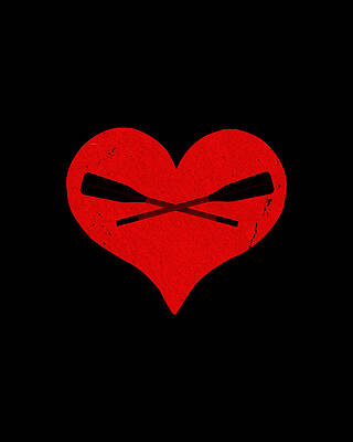 I Digital Art - I Love Rowing2 by Flippin Sweet Gear