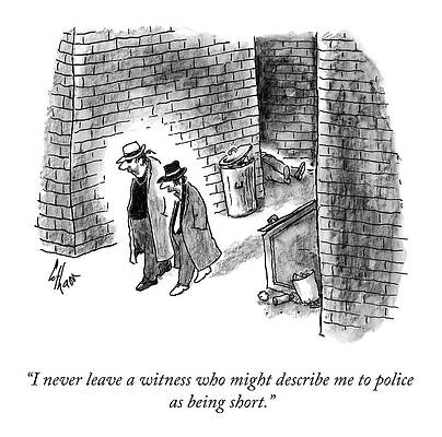 Alley Wall Art featuring the drawing I Never Leave A Witness by Frank Cotham