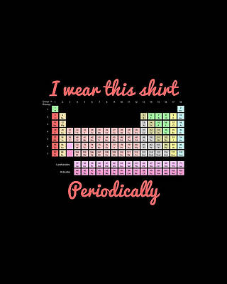 I Digital Art - I Wear This Shirt Periodically by Flippin Sweet Gear