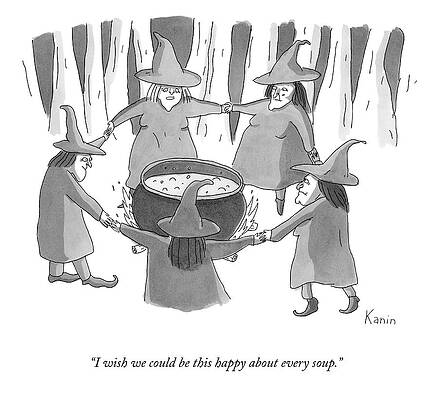 Cook Wall Art featuring the drawing I Wish We Could Be This Happy by Zachary Kanin