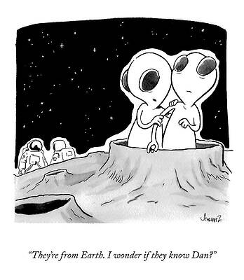 Friend Drawing - I Wonder If They Know Dan by Benjamin Schwartz