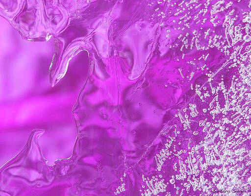 Abstract Photograph - Ice by Barbara Siegel