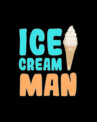 Season Digital Art - Ice Cream Man by Flippin Sweet Gear