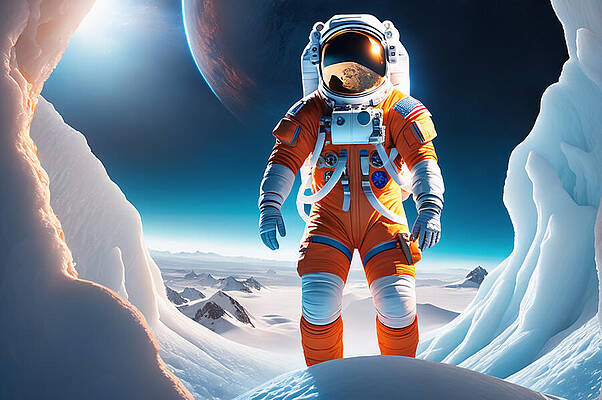 Digital Art - Ice Planet by The Luxury Art Collection