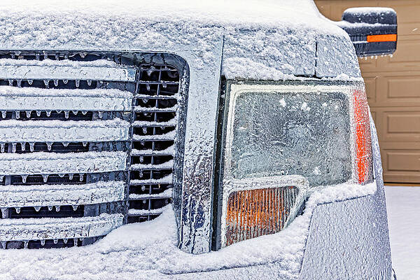 Winter Wall Art featuring the photograph Iced Truck by Kelley King