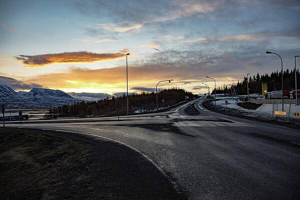 Iceland Wall Art featuring the photograph Iceland Crossroad by Robert Grac