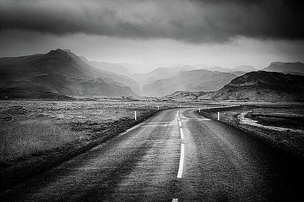 Wall Art featuring the photograph Icelandic Road by Steven David Roberts