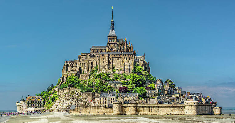 Spring Photograph - Iconic France, Mont Saint Michel by Marcy Wielfaert