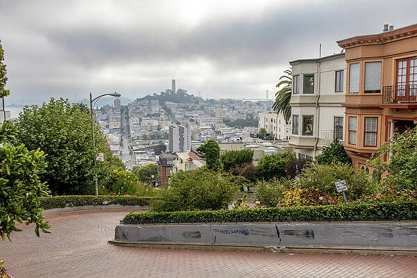 California Photograph - Iconic Lombard Street In San Francisco 1 by John Twynam