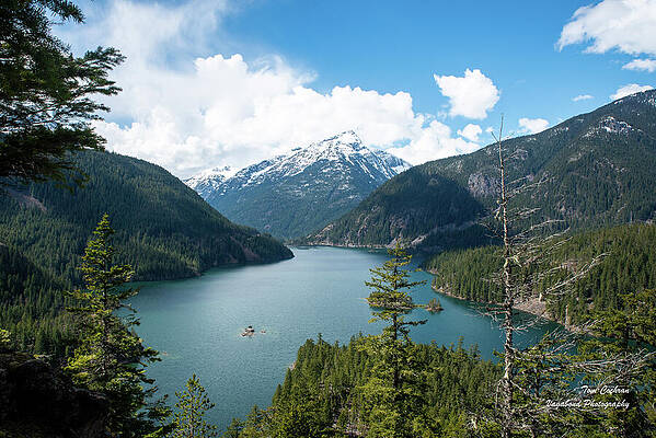 Spring Photograph - Icy Blue Diablo Lake In Spring by Tom Cochran