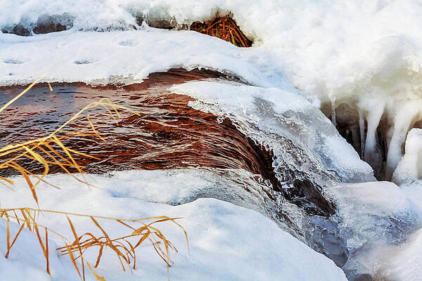 Wall Art featuring the photograph Icy Waterfall by Tatiana Travelways