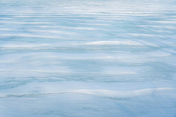 Calm Frozen Lake Surface Wall Art