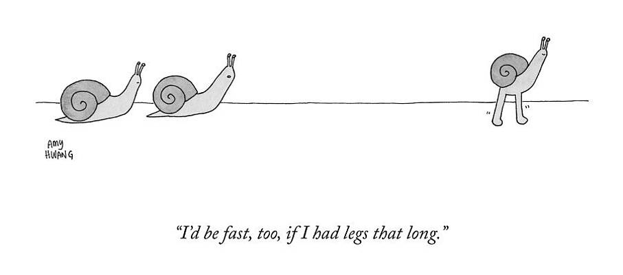 Fast Drawing - I'd Be Fast Too by Amy Hwang