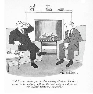 Conversation by the Fireplace Wall Art