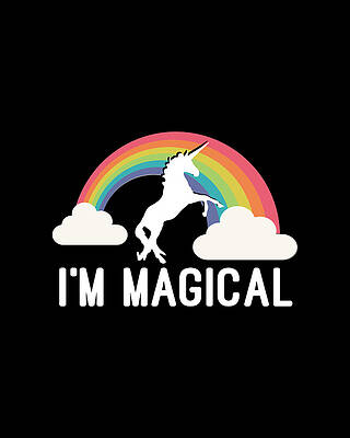 Happy Wall Art featuring the digital art Im Magical by Flippin Sweet Gear