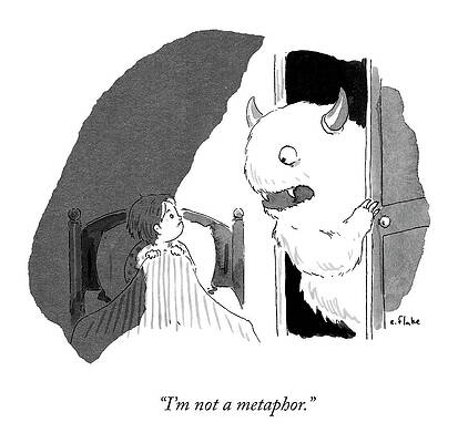 Symbol Drawing - I'm Not A Metaphor by Emily Flake