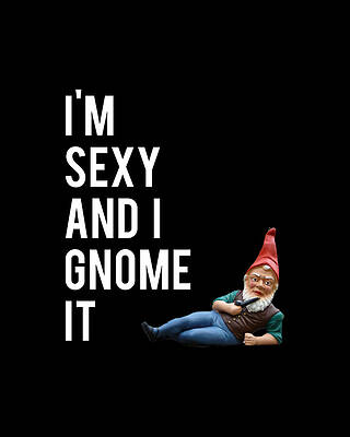 I Digital Art - Im Sexy And I Gnome It by Flippin Sweet Gear
