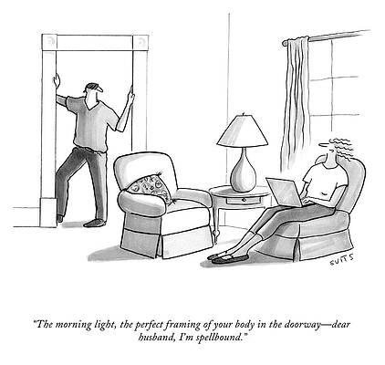 Romance Wall Art featuring the drawing I'm Spellbound by Julia Suits