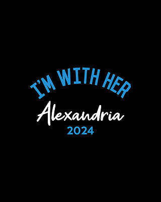 New Digital Art - Im With Her Alexandria Ocasio-Cortez 2024 by Flippin Sweet Gear