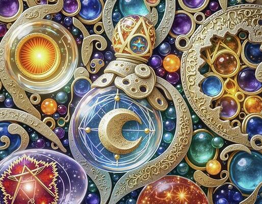 Whimsical Digital Art - Imaginary Carving, Class Project by Eris And AI