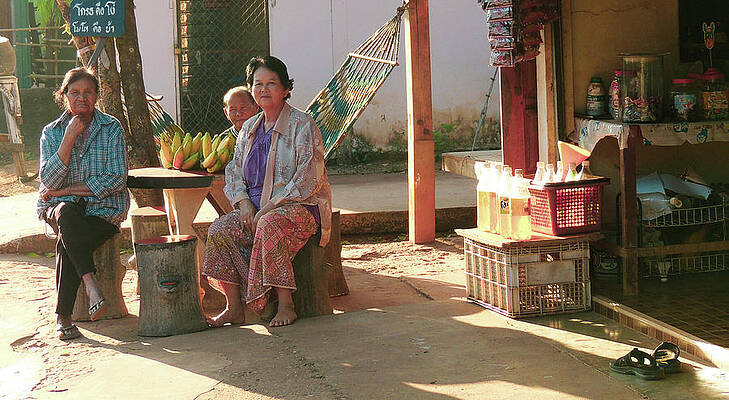 Place Wall Art featuring the photograph In A Thai Village by Jeremy Holton