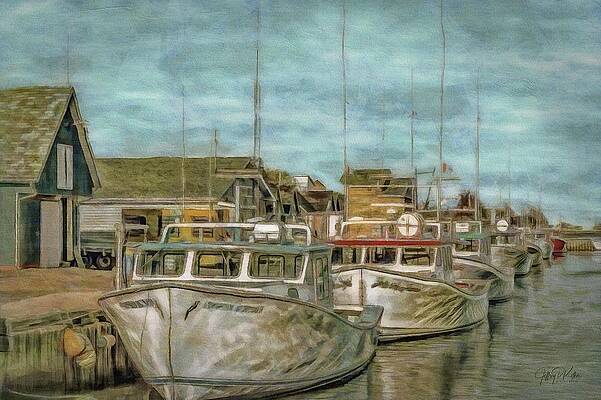 Wall Art featuring the painting In For The Day by Jeffrey Kolker