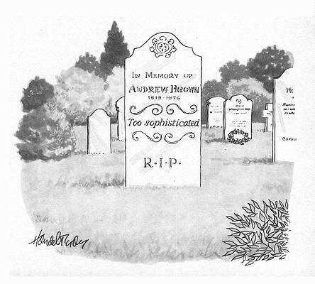 Memory Wall Art featuring the drawing In Memory Of Andrew Brown by JB Handelsman