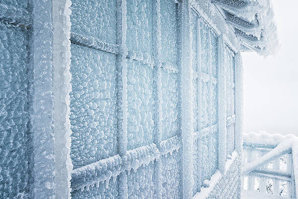 Wall Art featuring the photograph In The Extreme, Kearsarge North Fire Tower. by Jeff Sinon