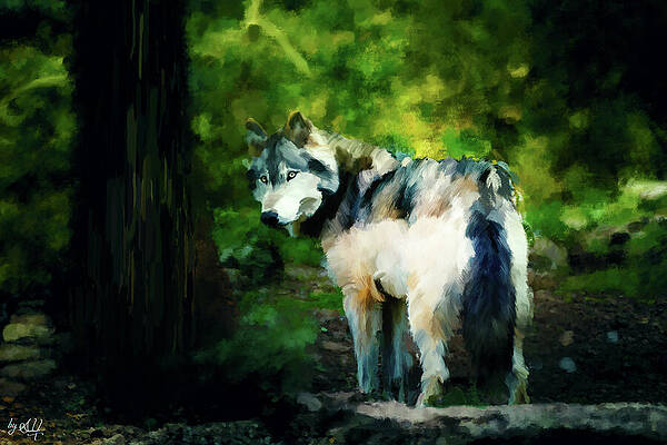 In The Green Forest Print