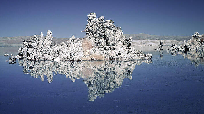 Sky Photograph - The Invisible Light Of Noon - Mono Lake - Infrared by Mike Lee