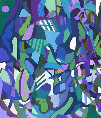 Vibrant Abstract Shapes Wall Art